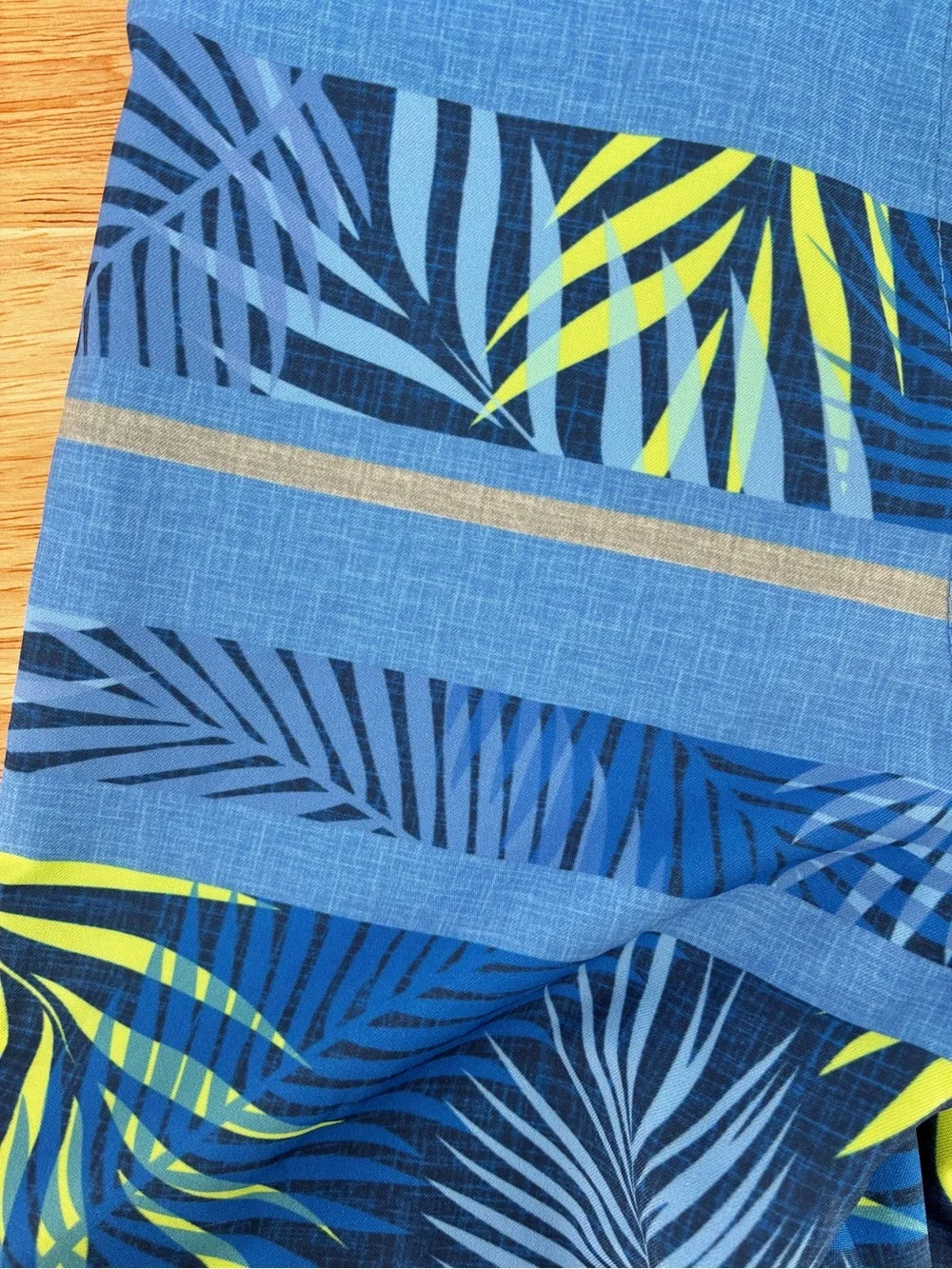 UV Skinz Boys Blue Lime Green Palm Leaf UPF 50+ Board Swim Trunks Size 2T